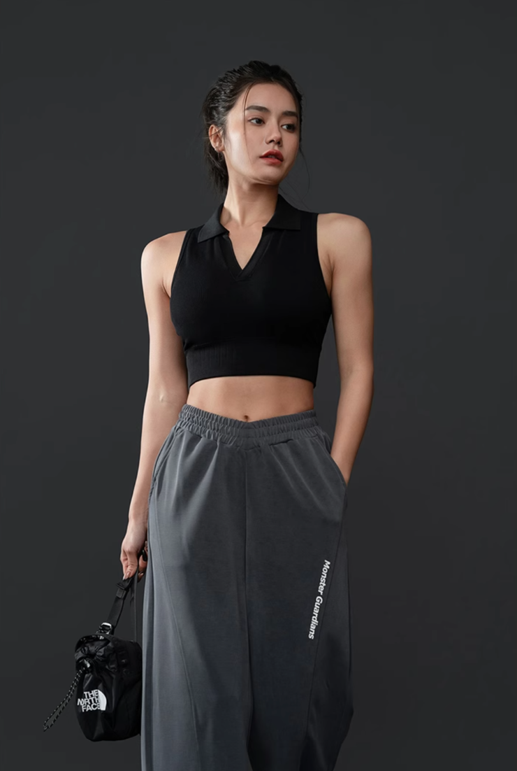 Shadow Line Summer Woven Polo Vest