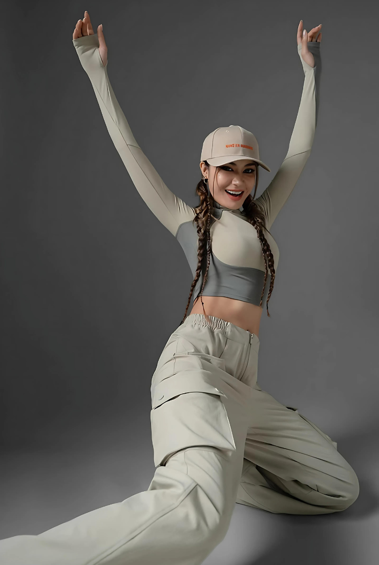 Loose fit three-proof cargo pants