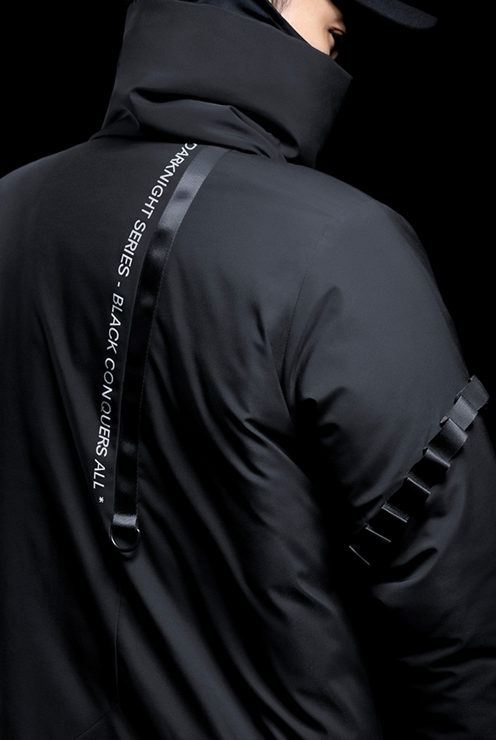 Buckle middle coat, DARKNIGHT SERIES