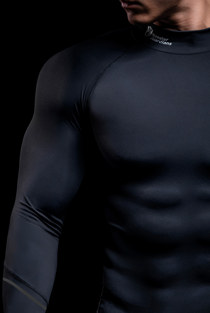 high neck tight sportswear
