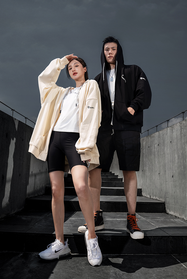logo casual hoodie