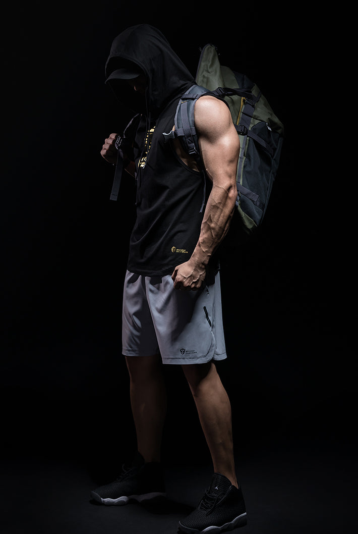 loose hood tank top