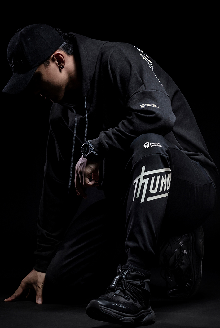 back logo hoodie
