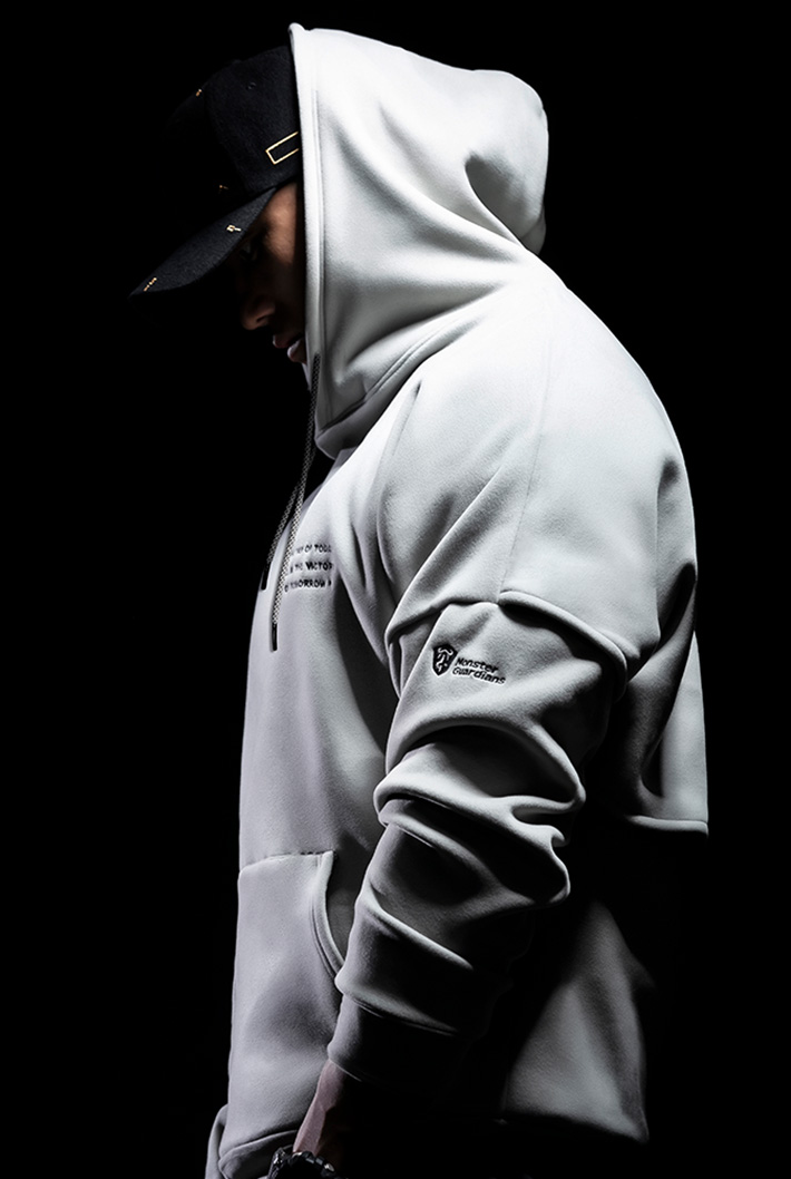 fleece hood hoodie