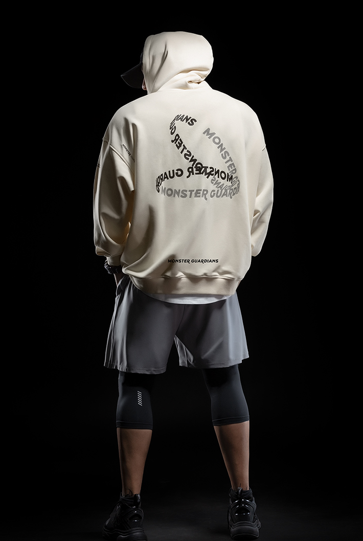logo casual hoodie