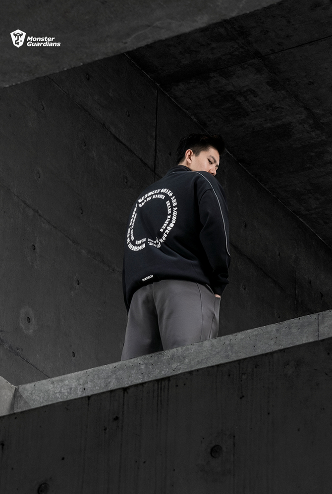 stand collar sweatshirts