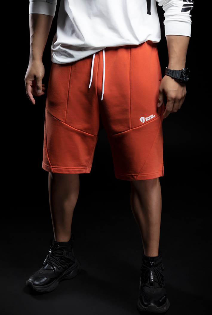 stitched print shorts