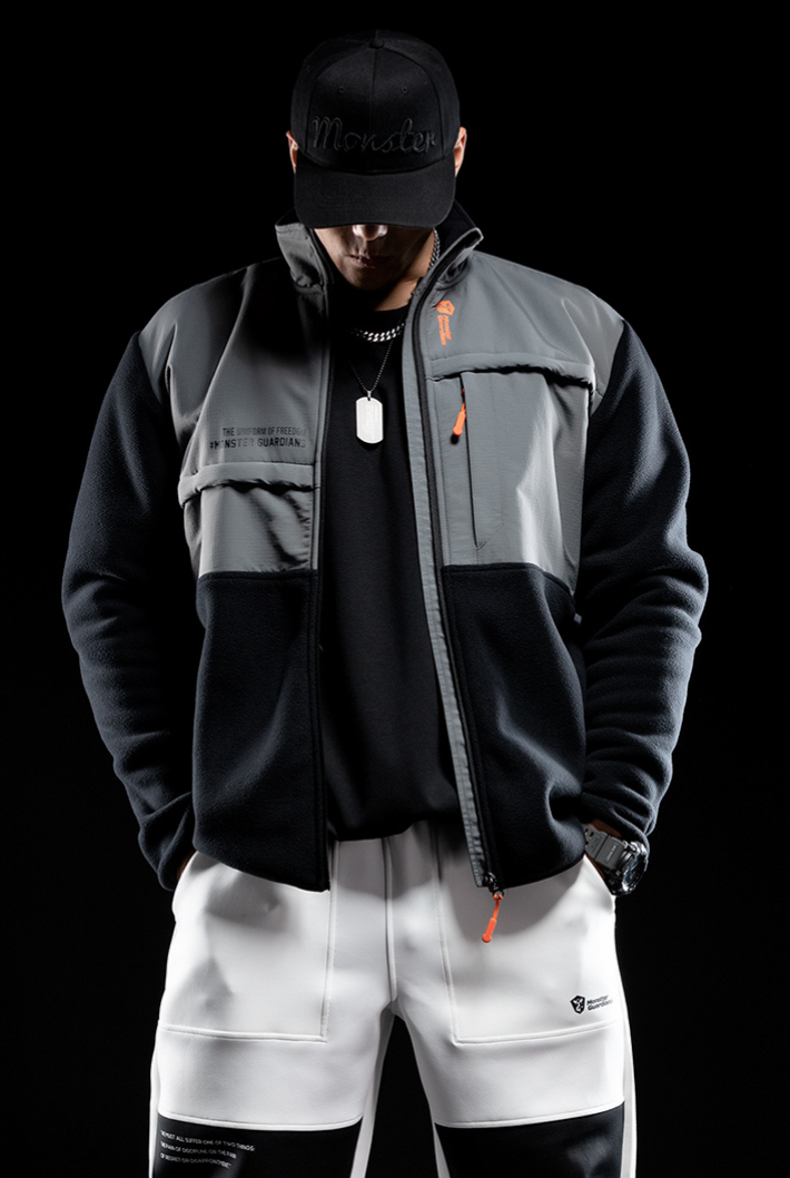 stand collar warm jacket