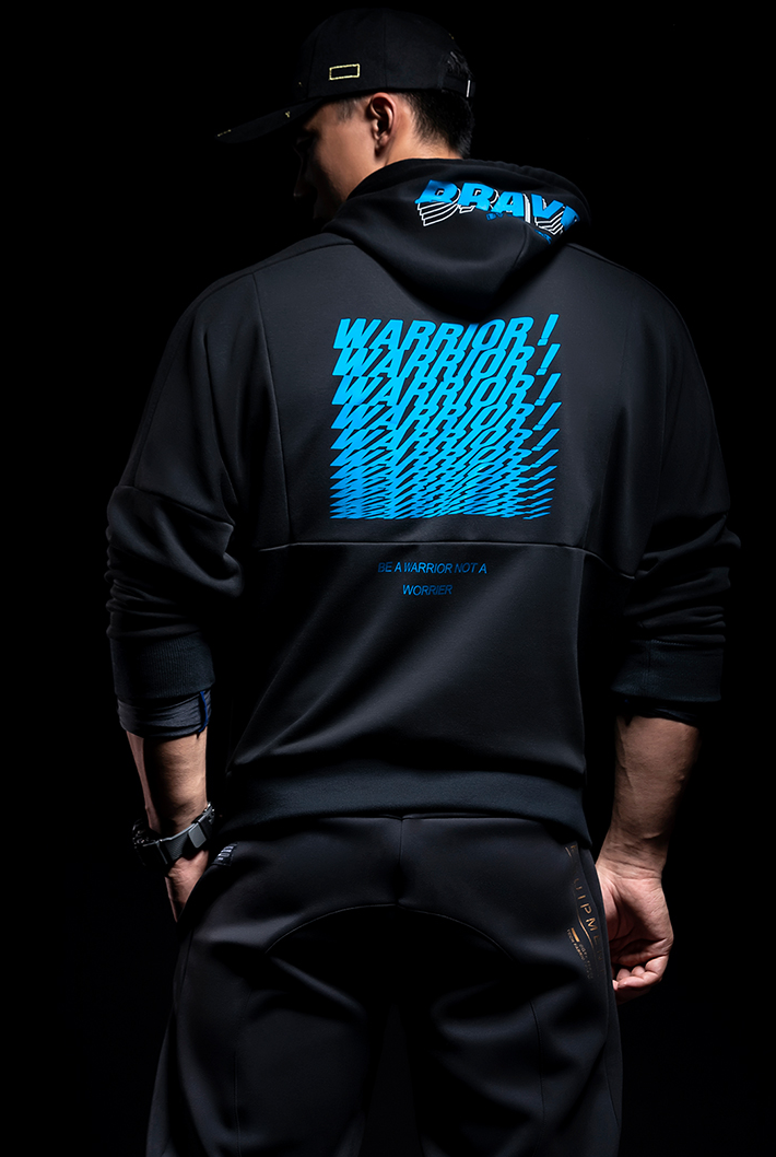 Back logo hoodie, WARRIOR