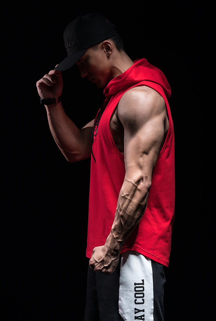 loose hood tank top