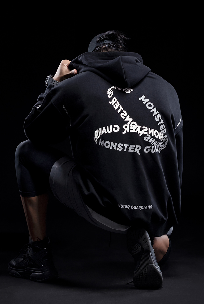 logo casual hoodie