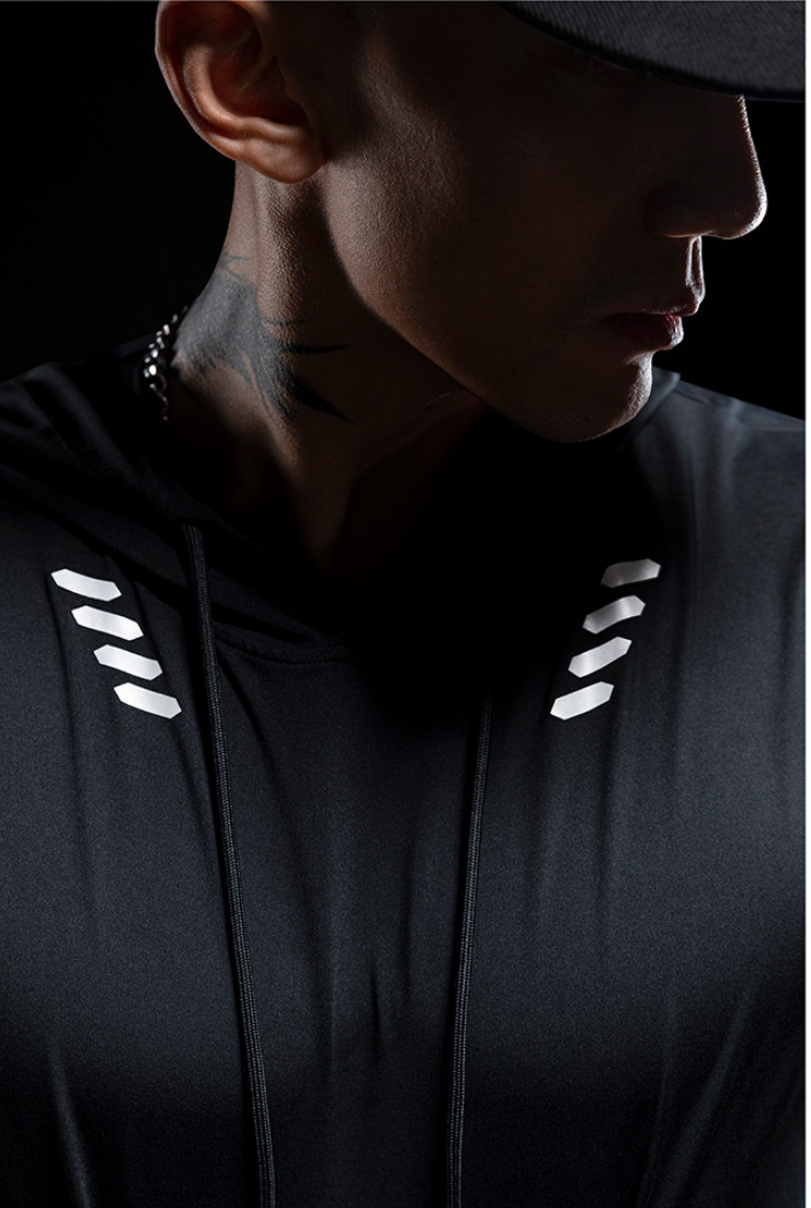 workout hood sleeveless tops