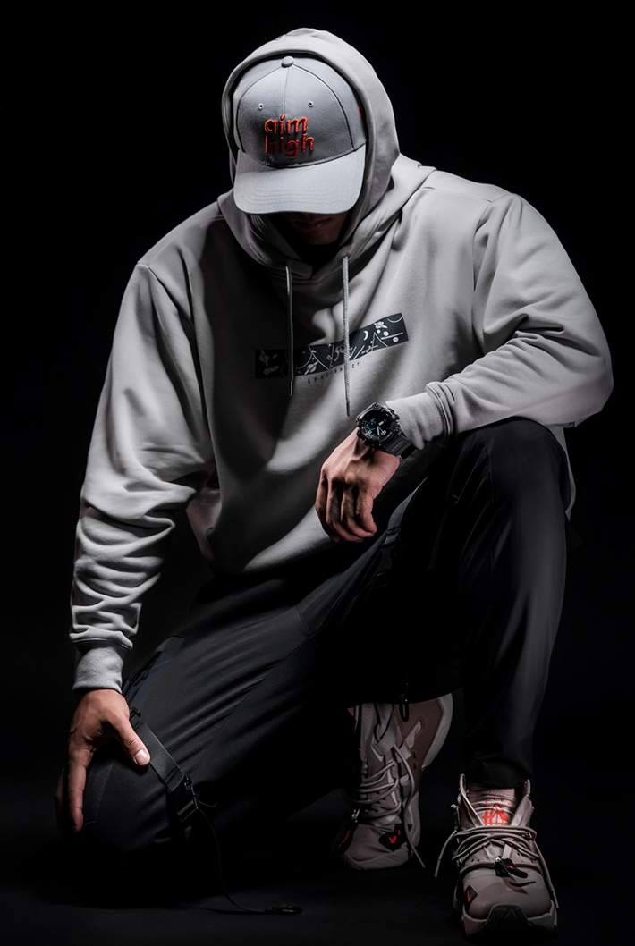 double hood hoodie