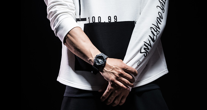 sports high collar hoodie