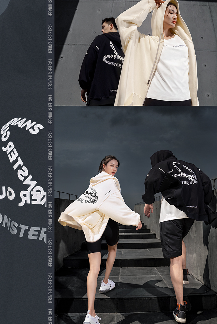 logo casual hoodie