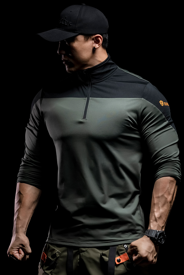 stitched zipper fitness wear