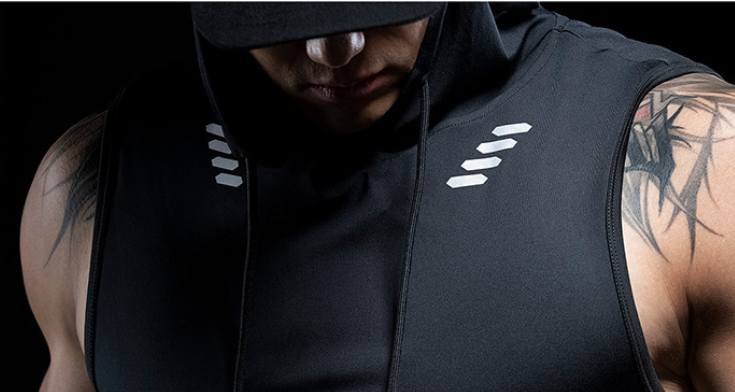 workout hood sleeveless tops