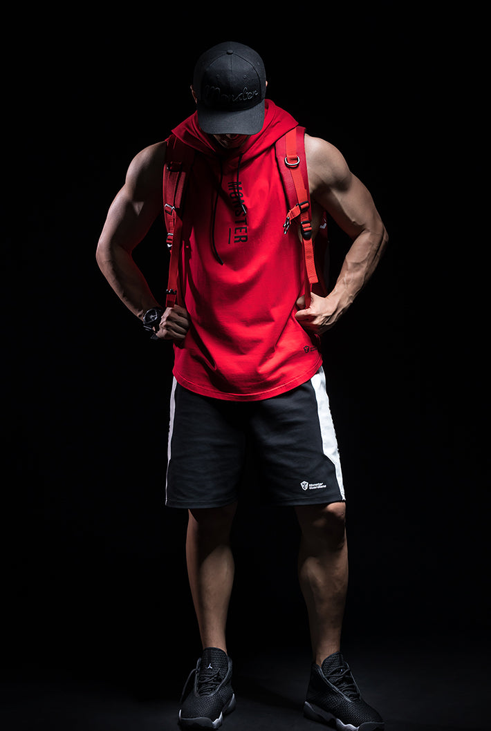 loose hood tank top