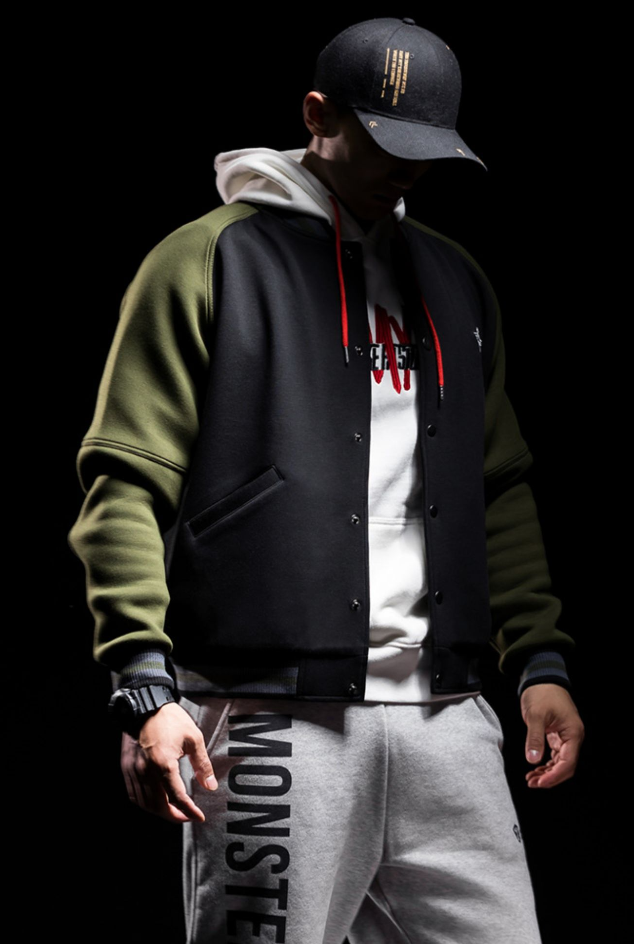 sporty bicolor jacket