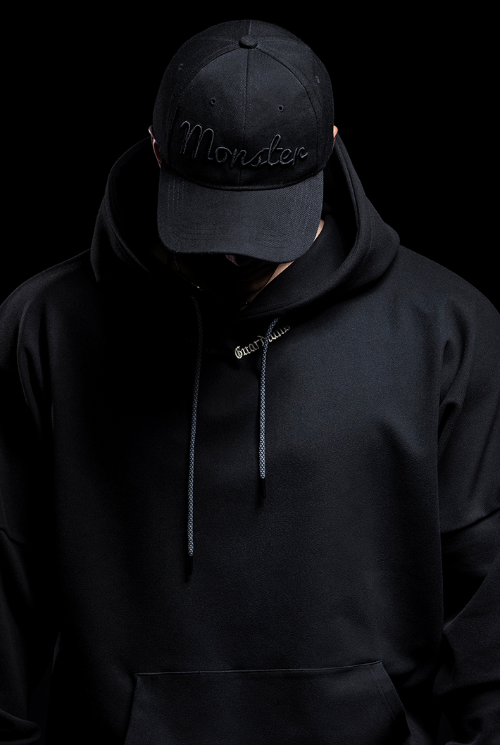 back logo hoodie