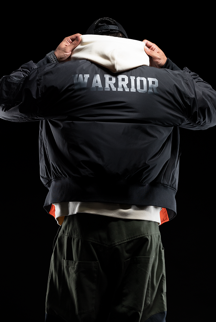reversible flight jacket