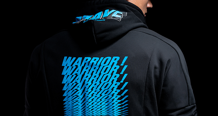 Back logo hoodie, WARRIOR