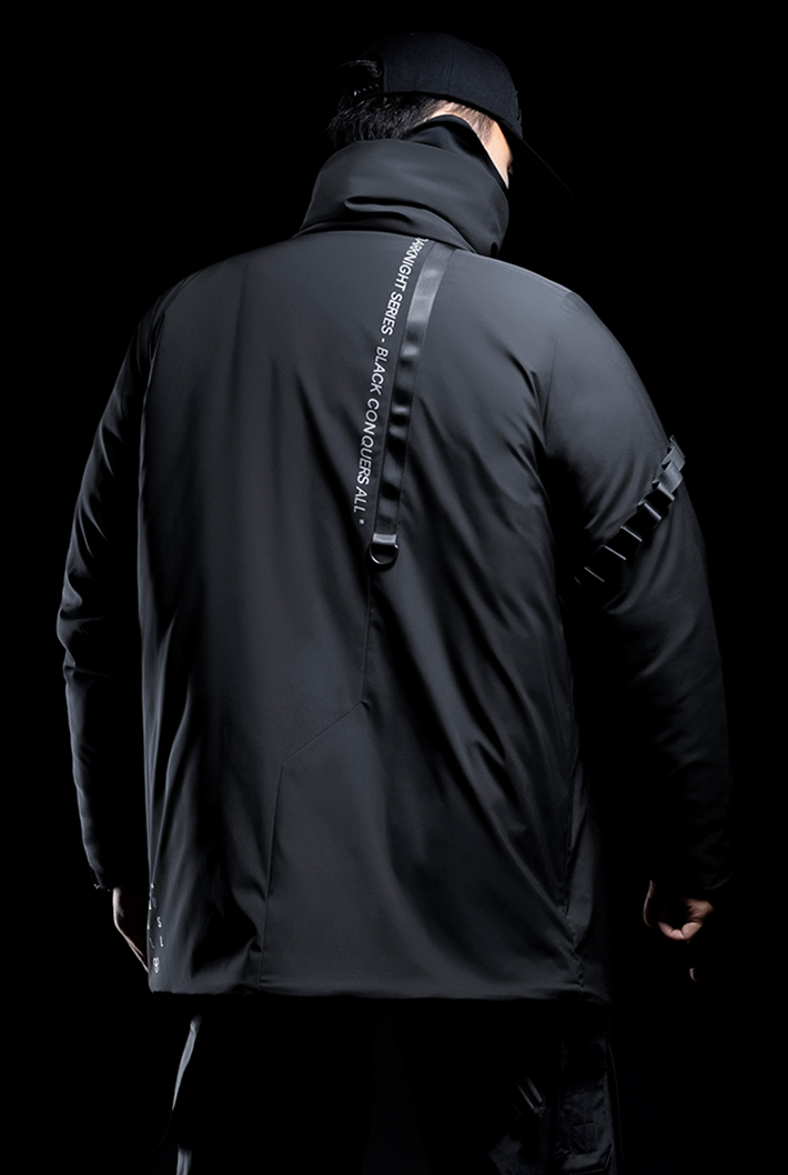 Buckle middle coat, DARKNIGHT SERIES