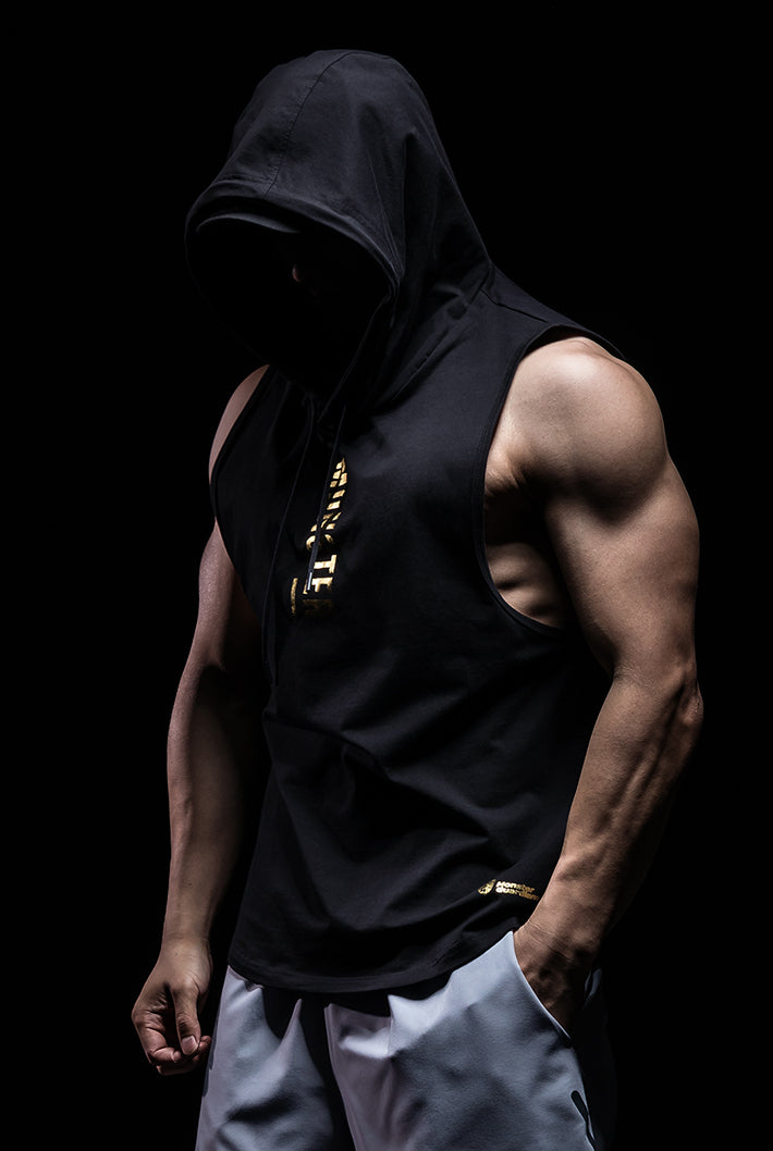 loose hood tank top