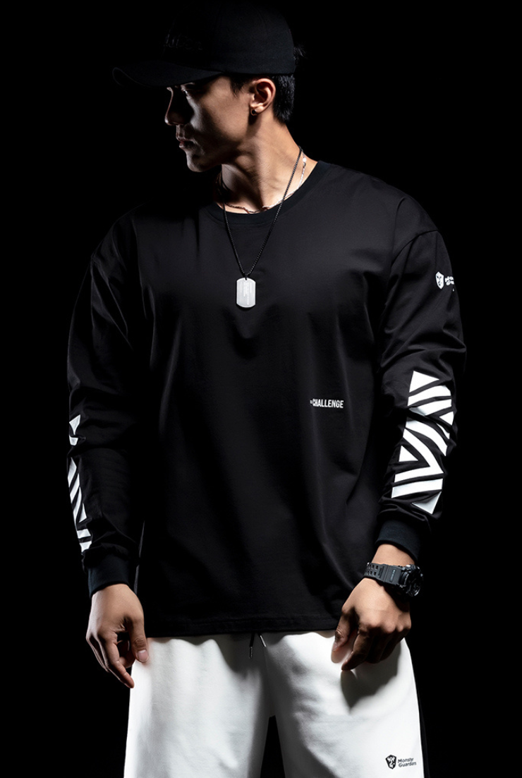 Side logo long sleeve T-shirt