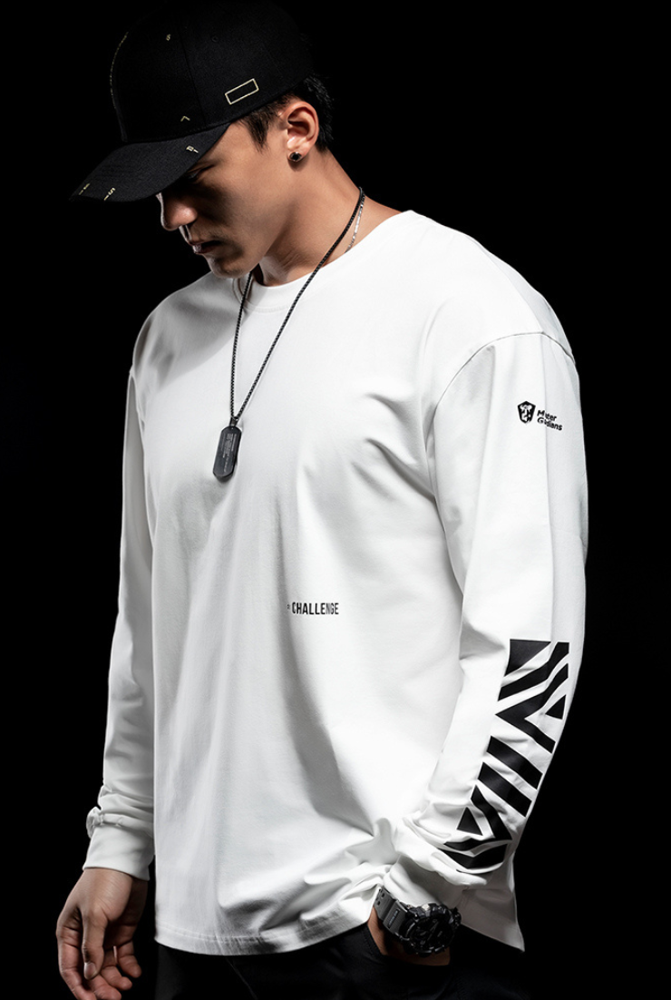 Side logo long sleeve T-shirt