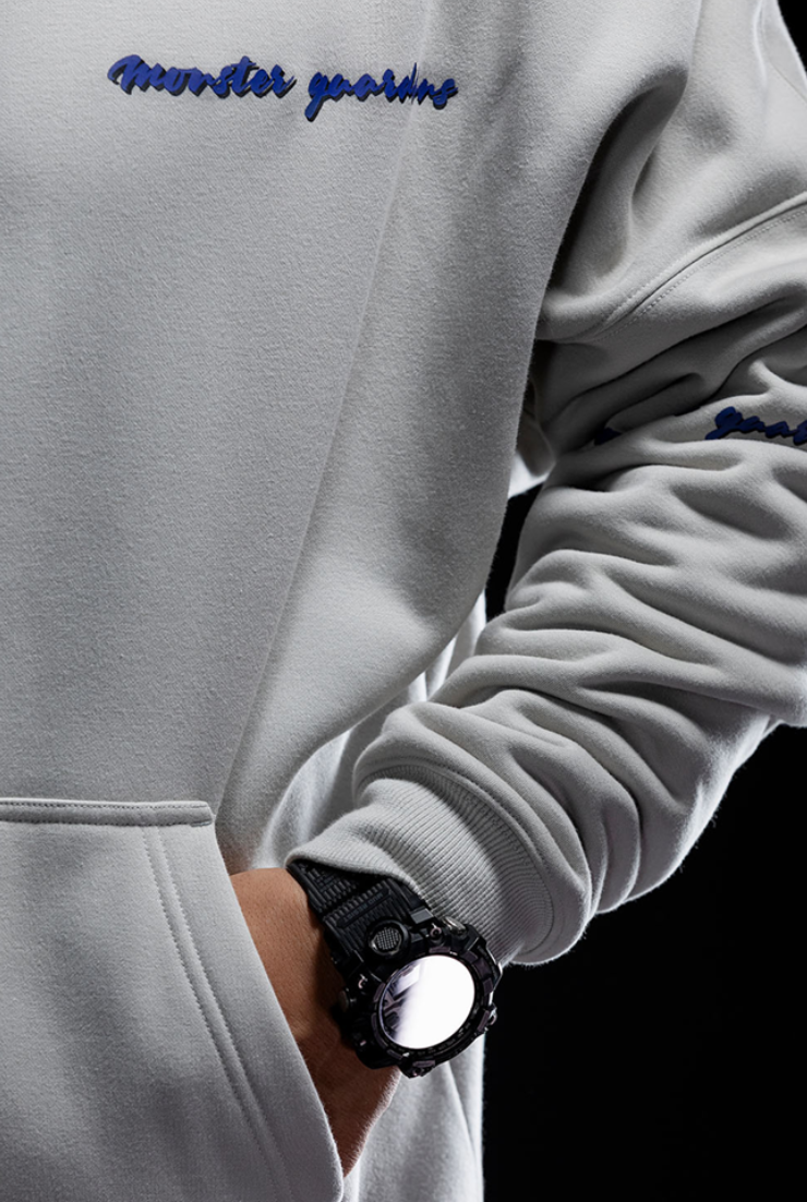 loose fleece hooded sweater