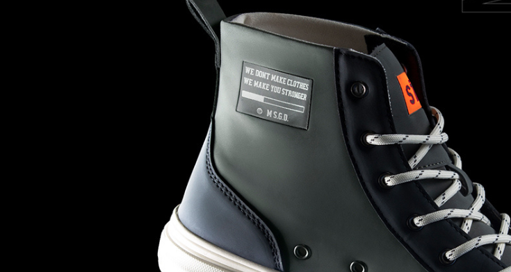 high cut collar sneakers