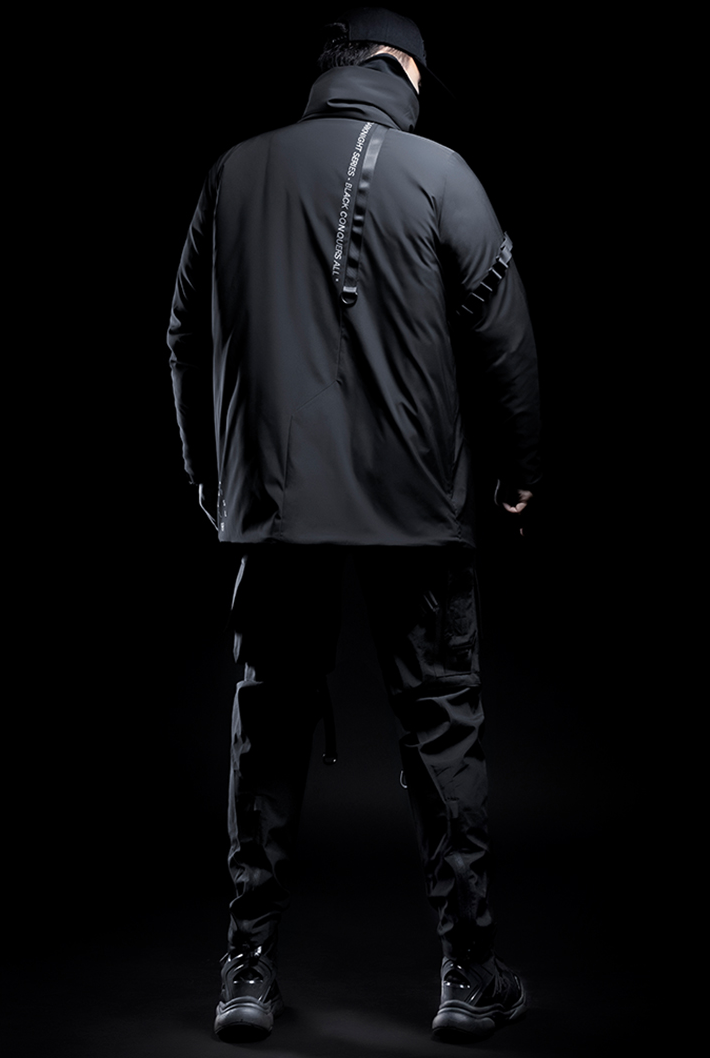 Buckle middle coat, DARKNIGHT SERIES