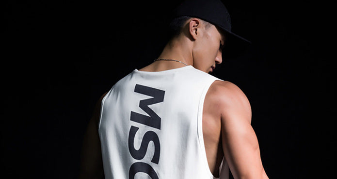training logo tank top