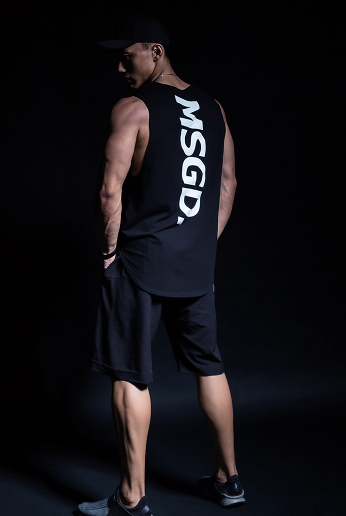 training logo tank top