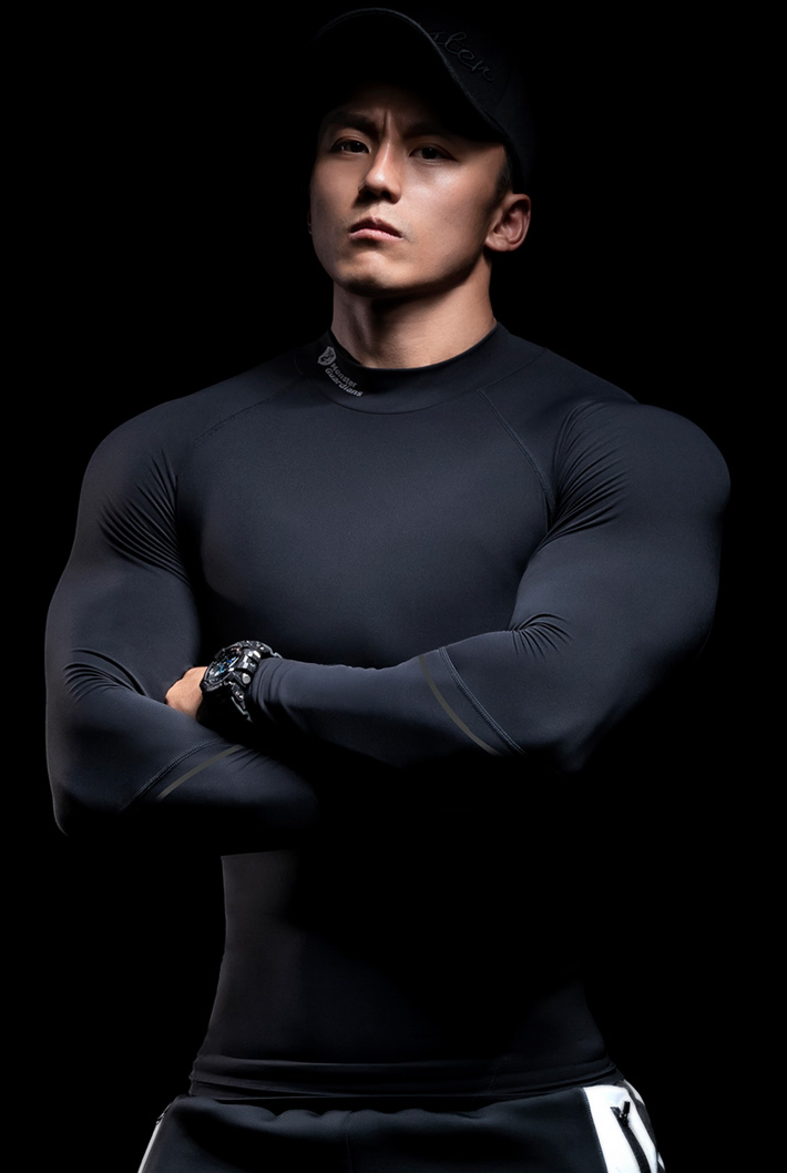 high neck tight sportswear