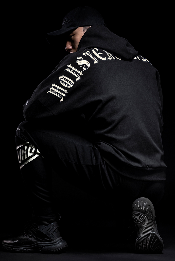 back logo hoodie