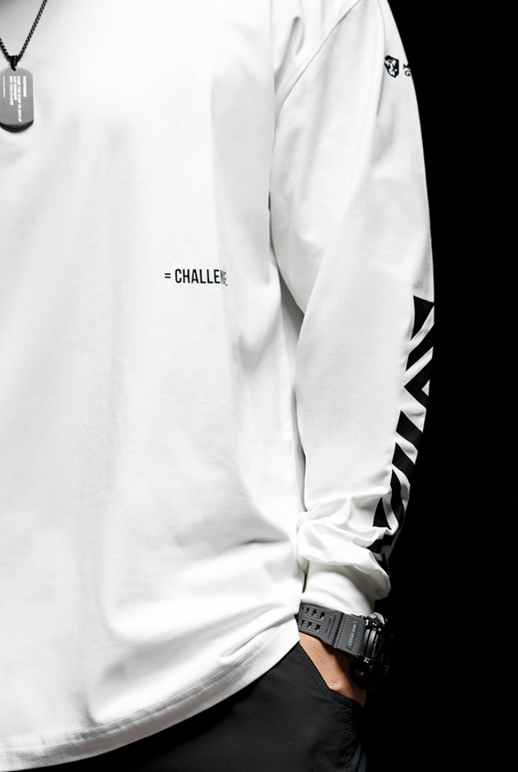 Side logo long sleeve T-shirt