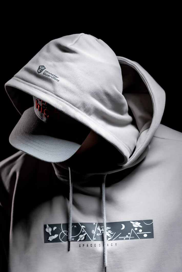 double hood hoodie