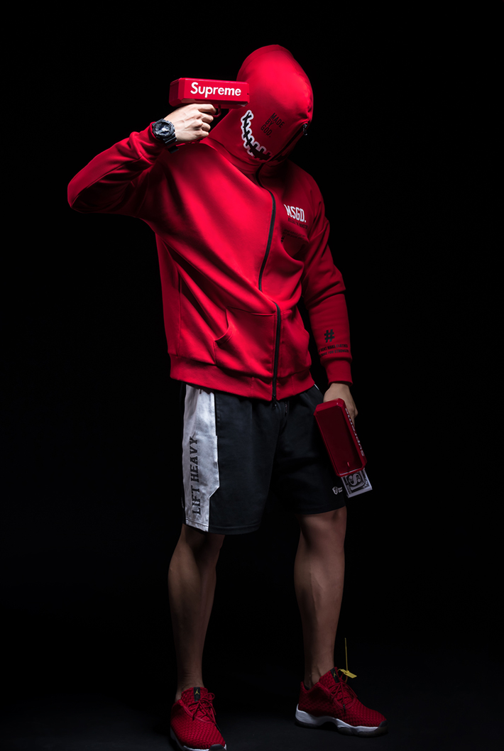 2way zip up hoodie
