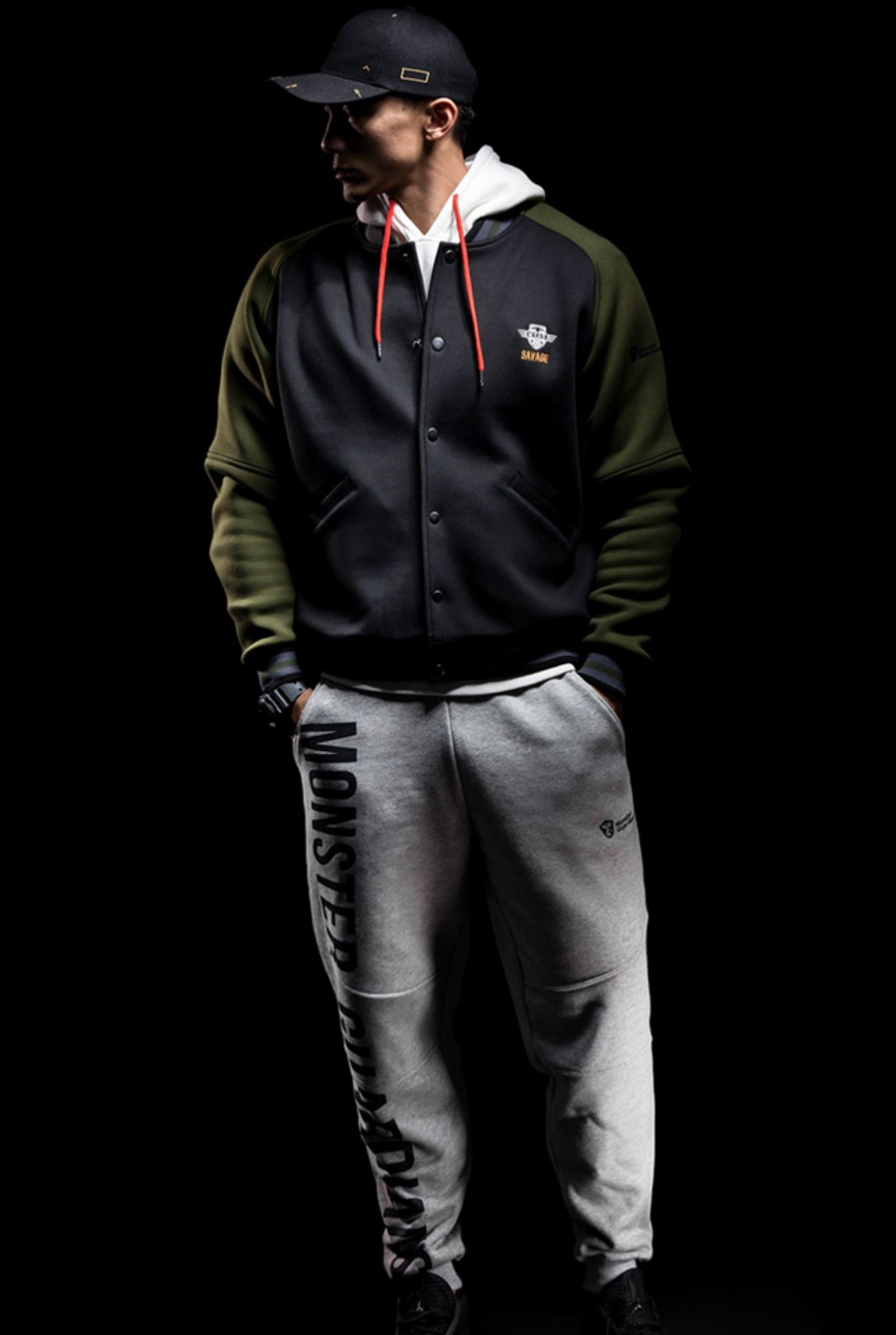 sporty bicolor jacket