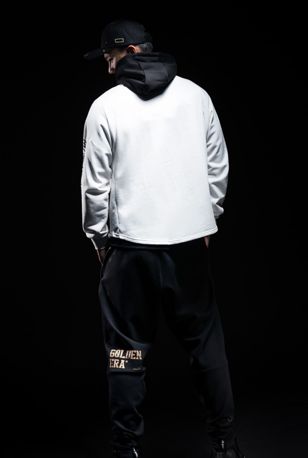 sports high collar hoodie