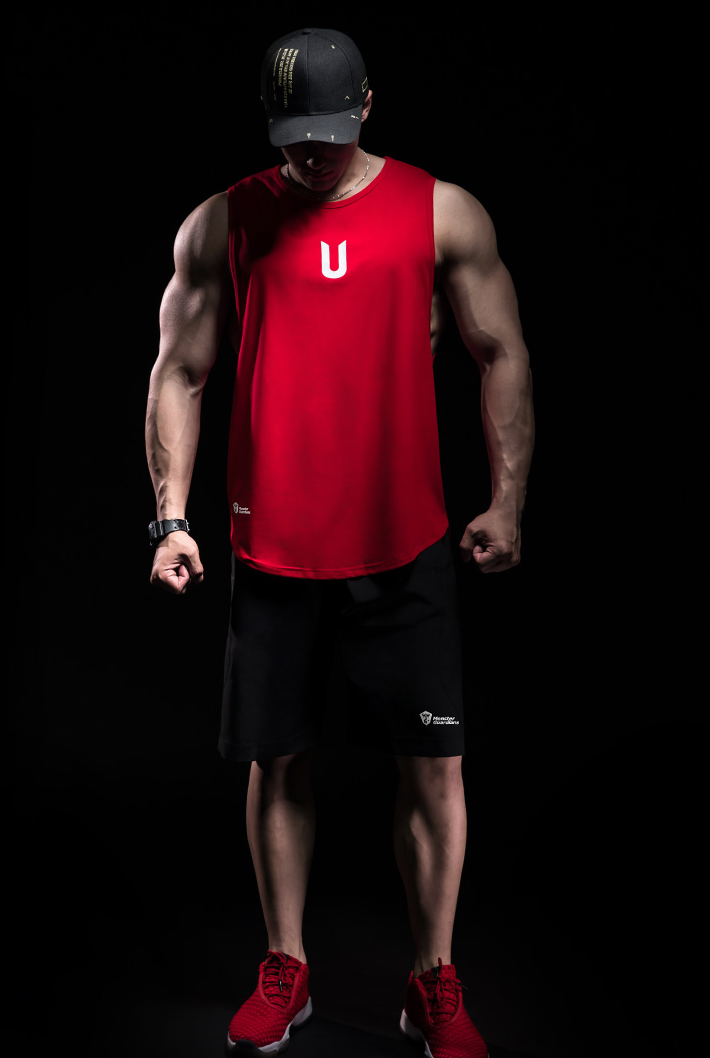 training logo tank top