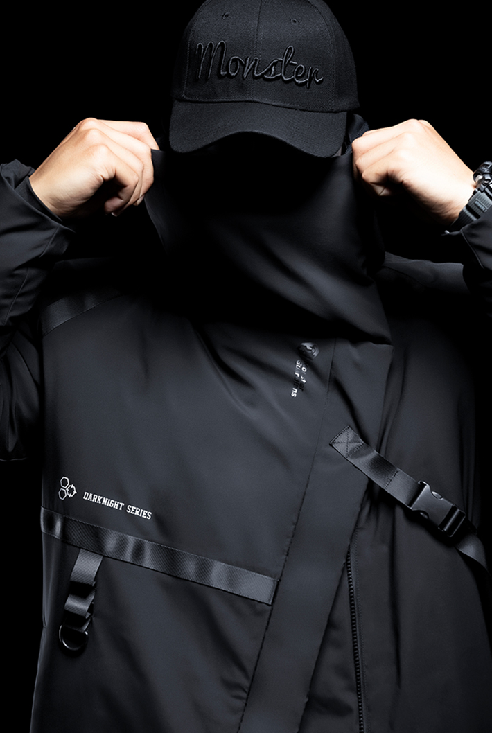 Buckle middle coat, DARKNIGHT SERIES