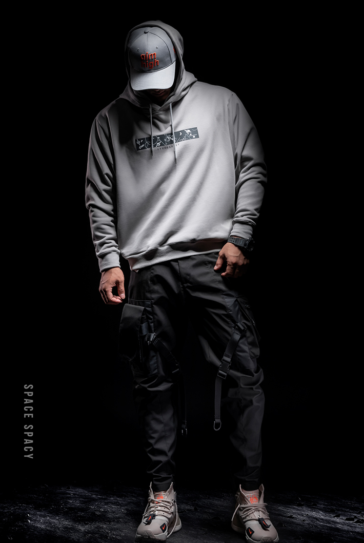 double hood hoodie