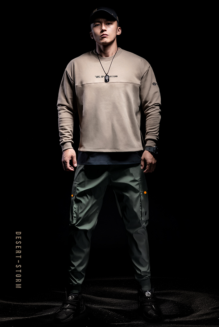 round neck sports sweater
