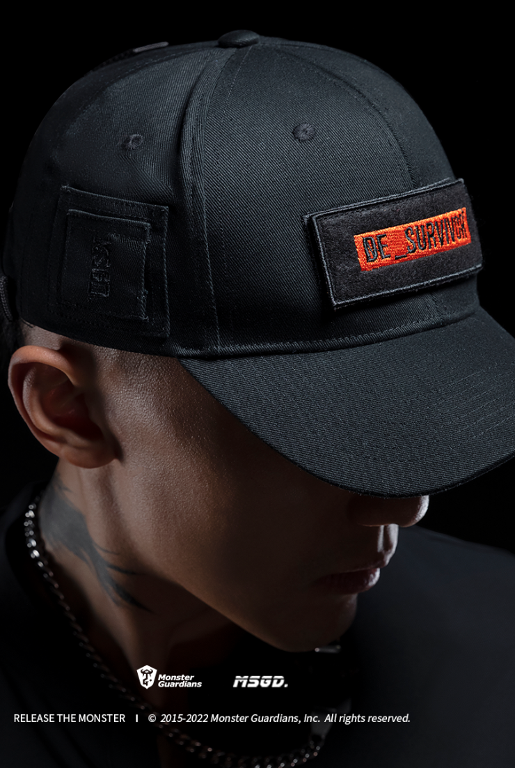 orange logo cap