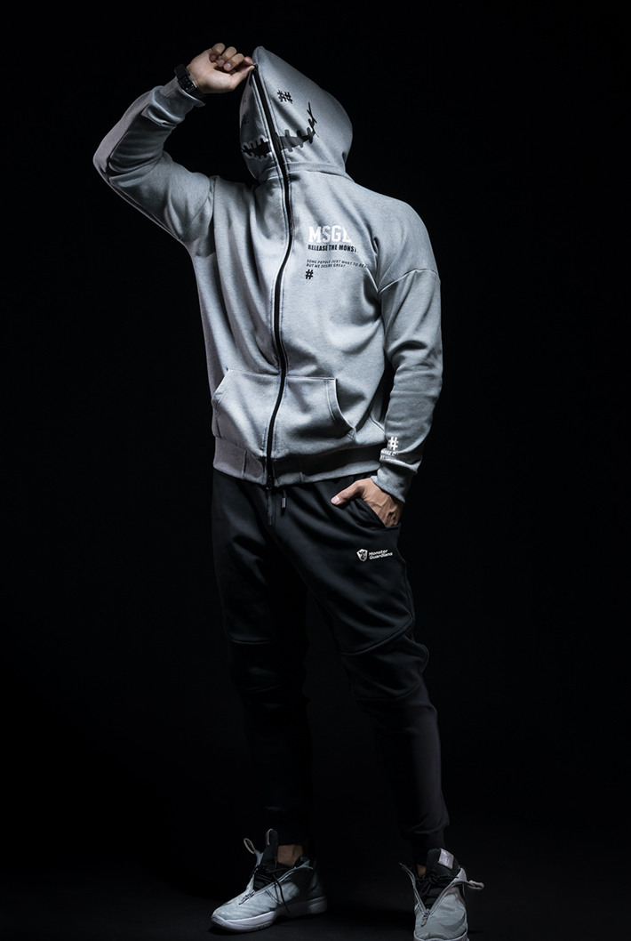 2way zip up hoodie