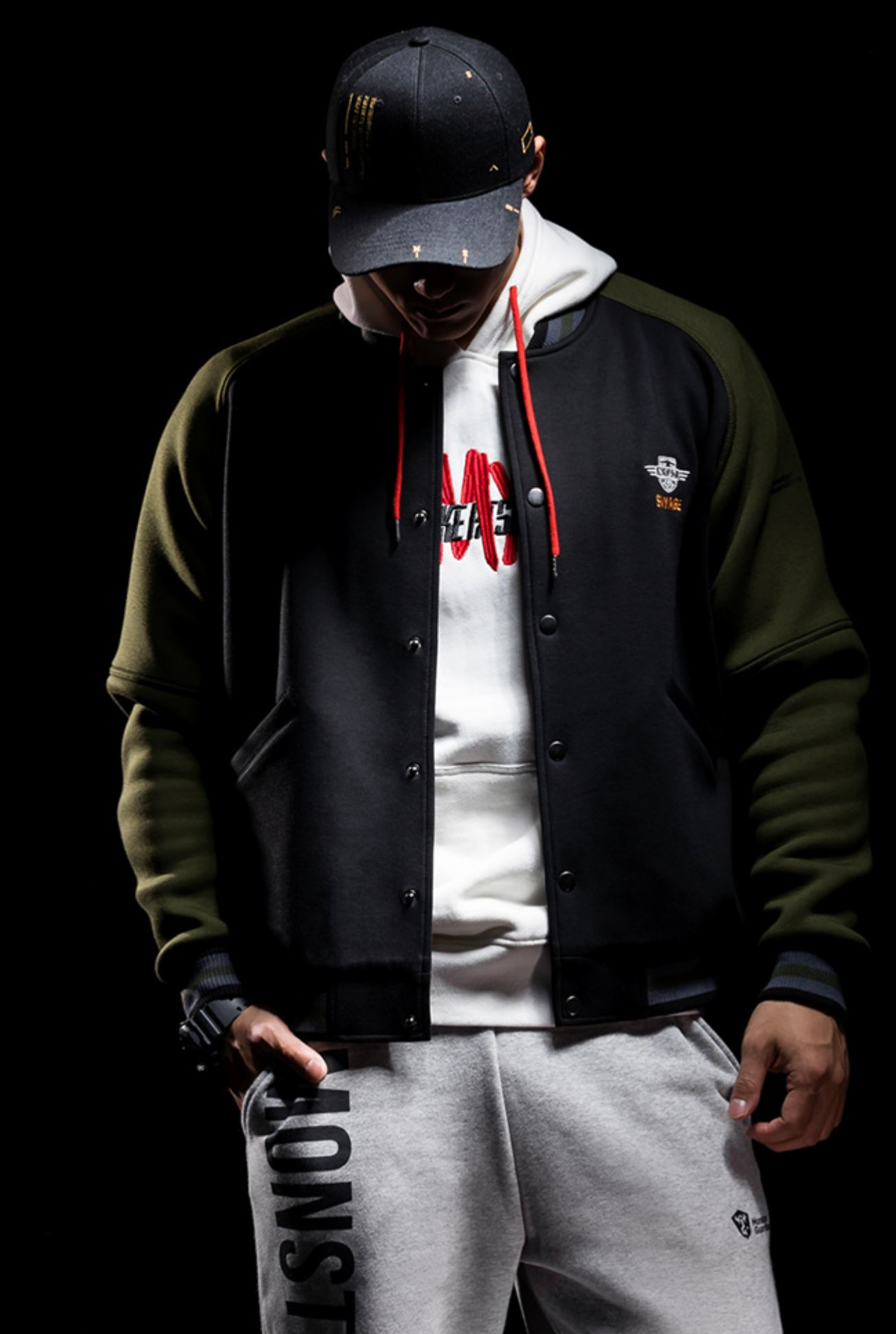 sporty bicolor jacket