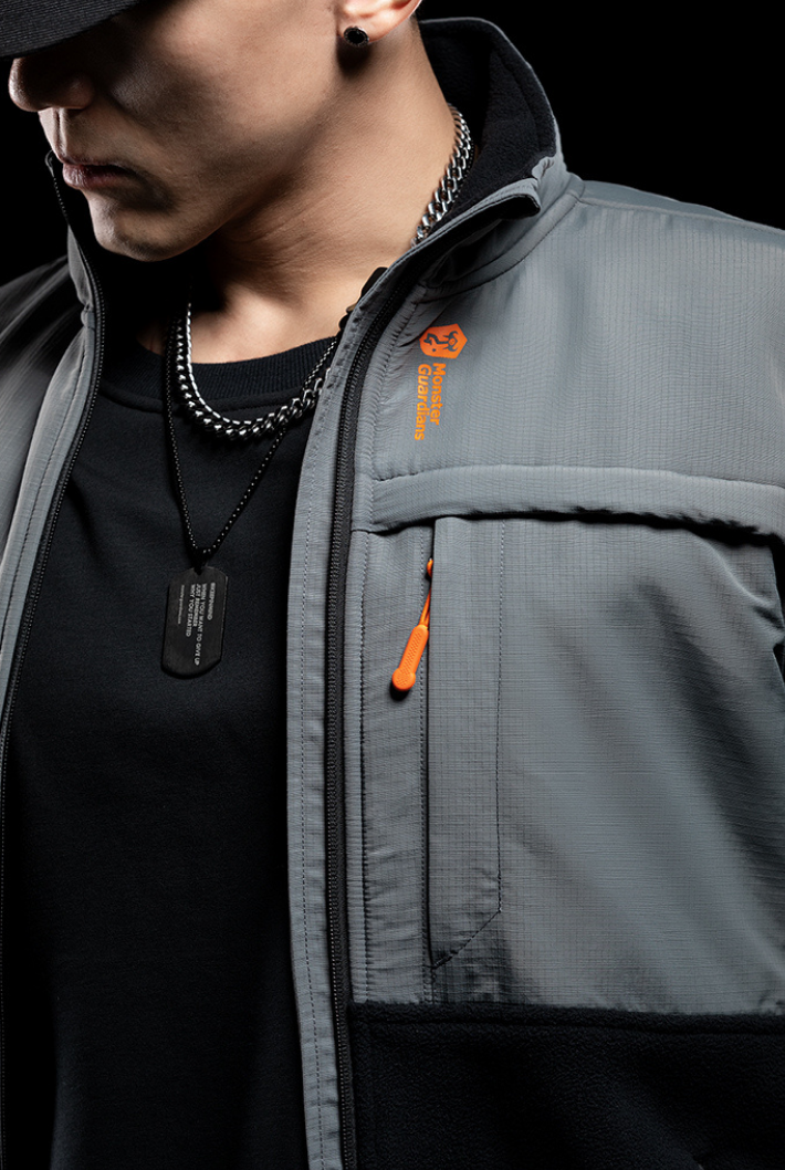 stand collar warm jacket